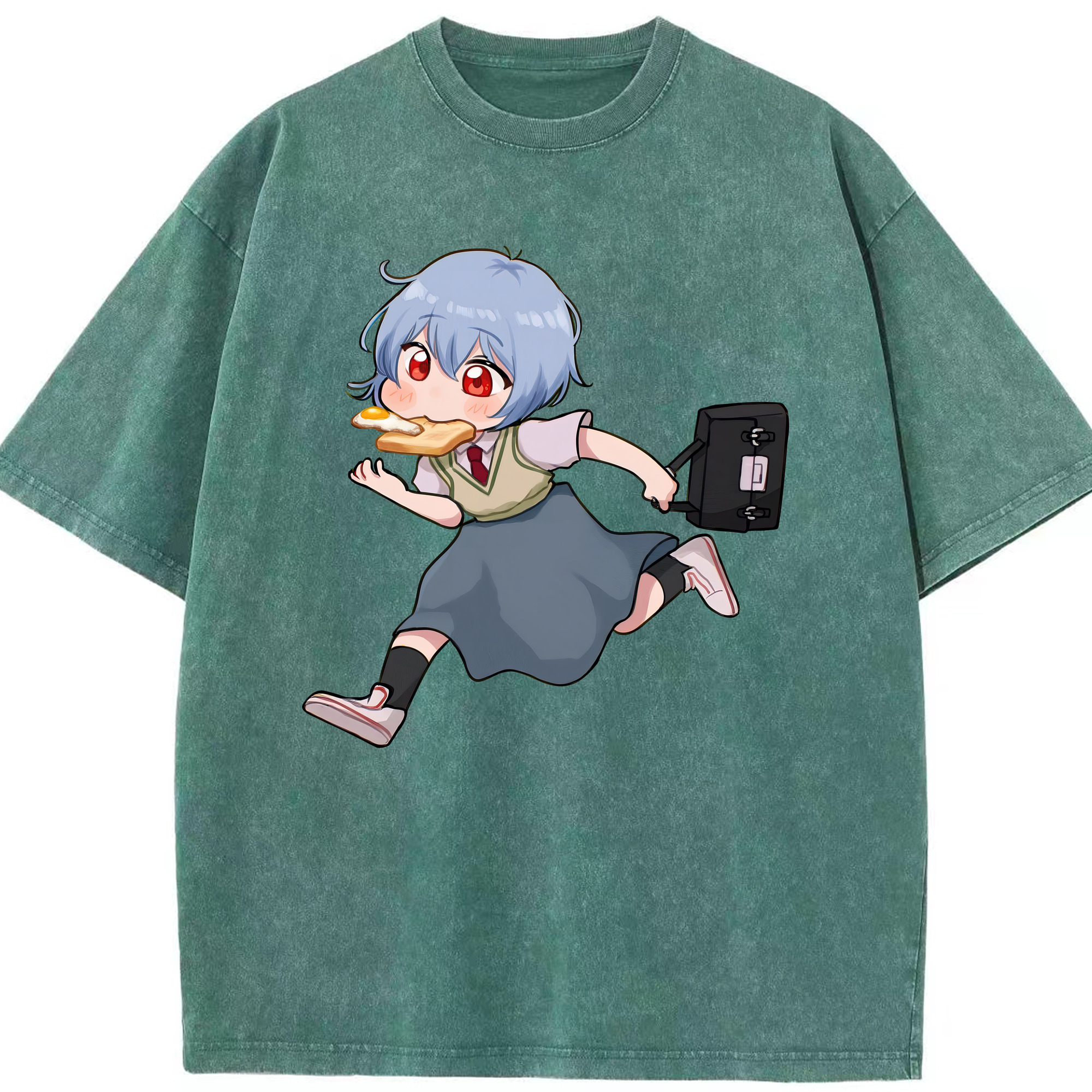 （画像用） EVA 新世紀エヴァンゲリオン 綿100% ヴィンテージ風 半袖Tシャツ（フロントプリント）